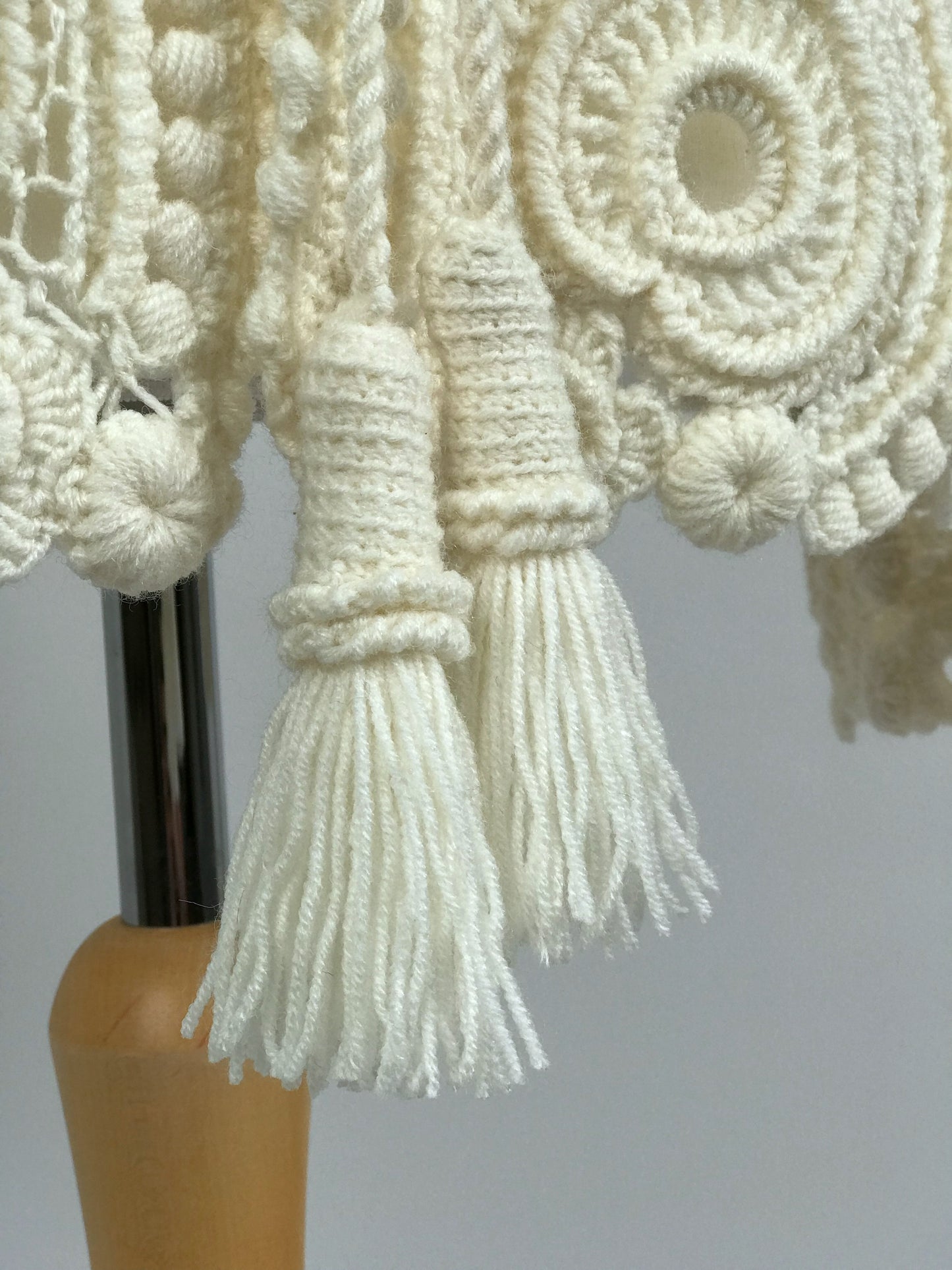 🕊️ Irish Crochet Lace Cardigan – Handmade White Boho Jacket