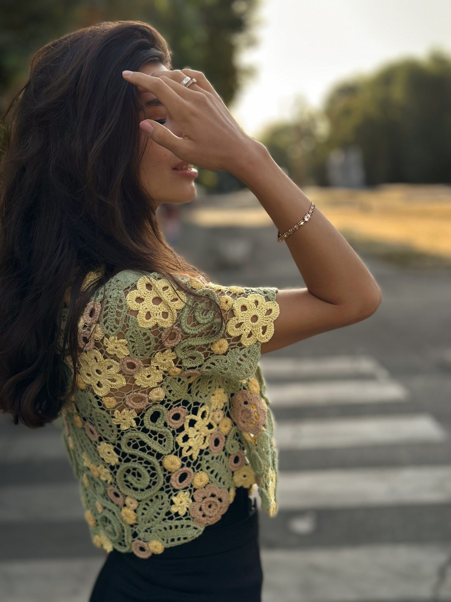 Handcrafted Irish Lace Bolero – Exquisite Crochet Couture