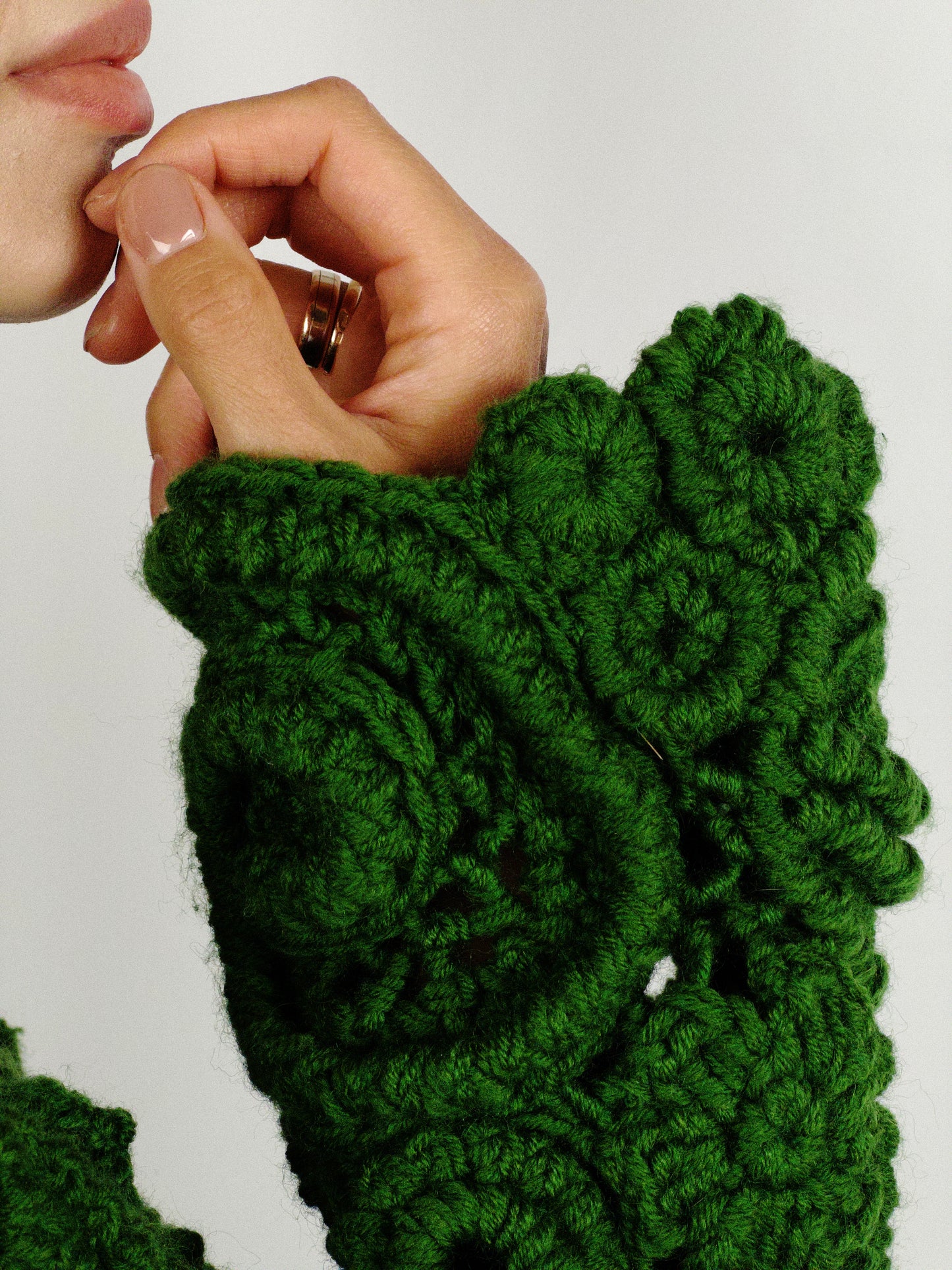 Green Irish Lace Cardigan – Handmade Crochet Couture