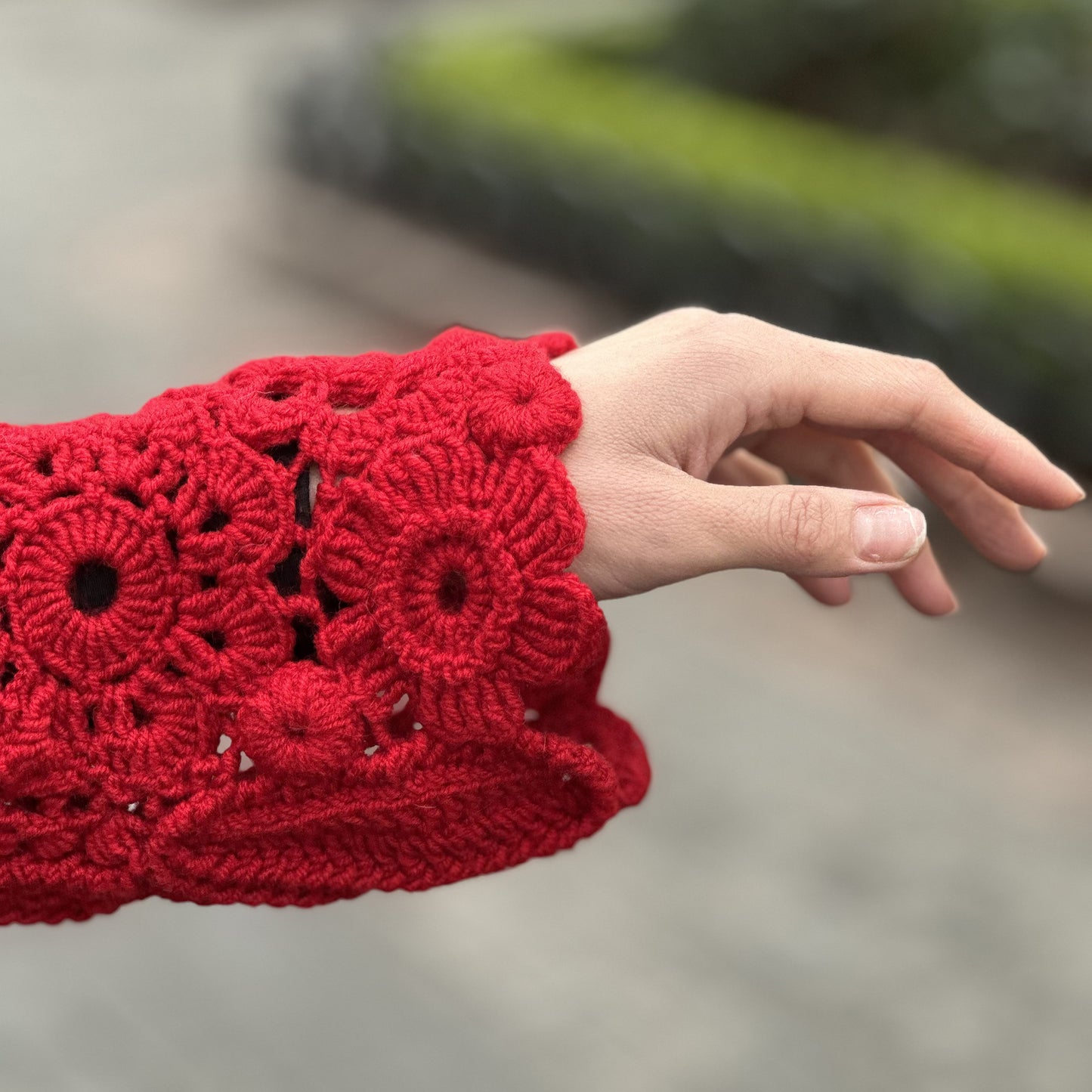 Luxury Red Crochet Pullover – Handcrafted Women’s Designer Sweater (Custom Sizes Available)