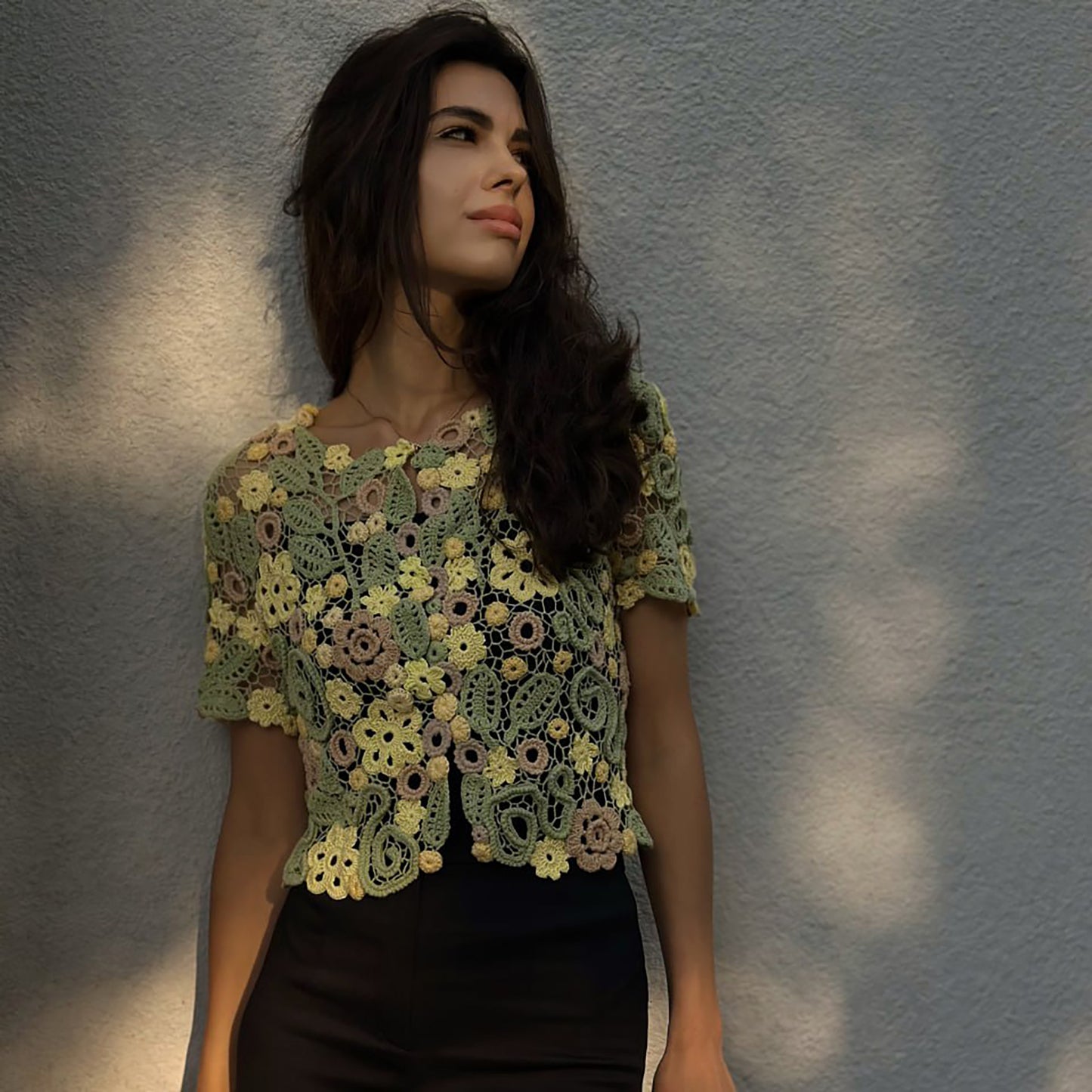 Handcrafted Irish Lace Bolero – Exquisite Crochet Couture