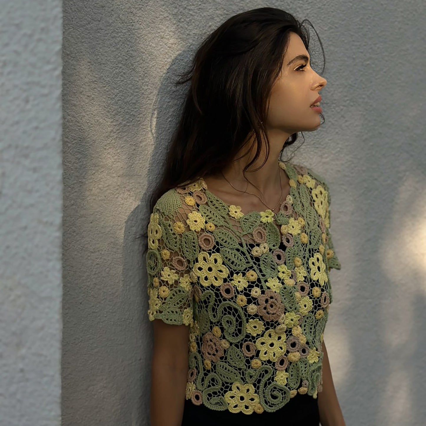 Handcrafted Irish Lace Bolero – Exquisite Crochet Couture