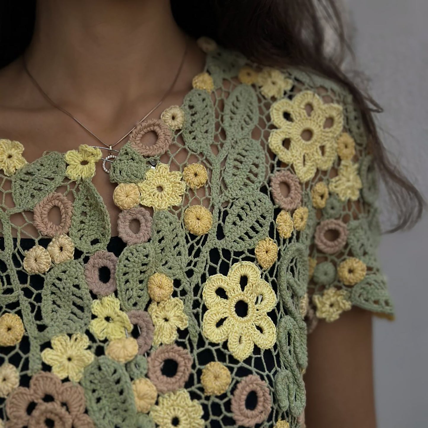 Handcrafted Irish Lace Bolero – Exquisite Crochet Couture